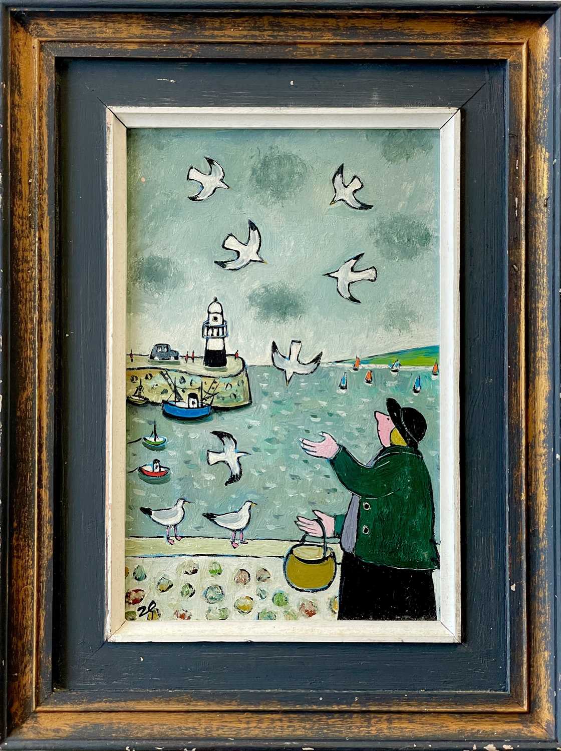 Joan GILLCHREST (1918-2008) Don't Feed the Seagulls! St Ives - Image 2 of 3