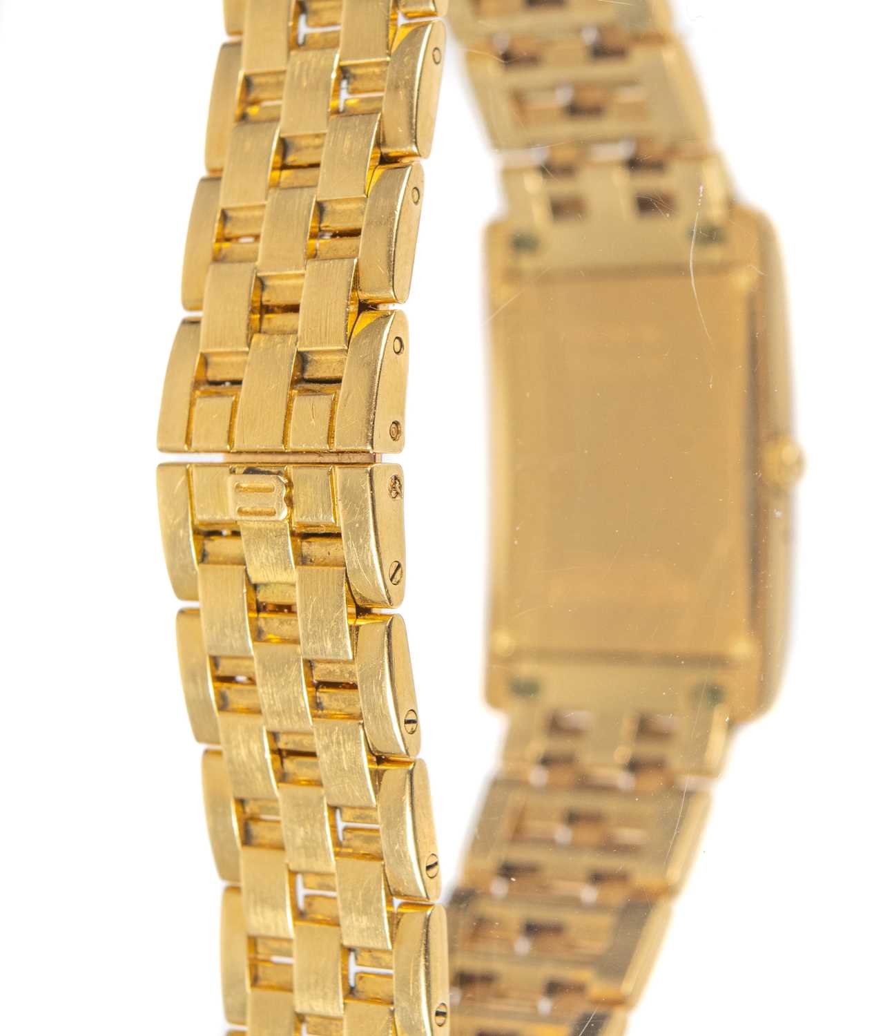 A Bucherer 'Eximia' 18ct gold and diamond set lady's automatic bracelet wristwatch. - Image 5 of 5