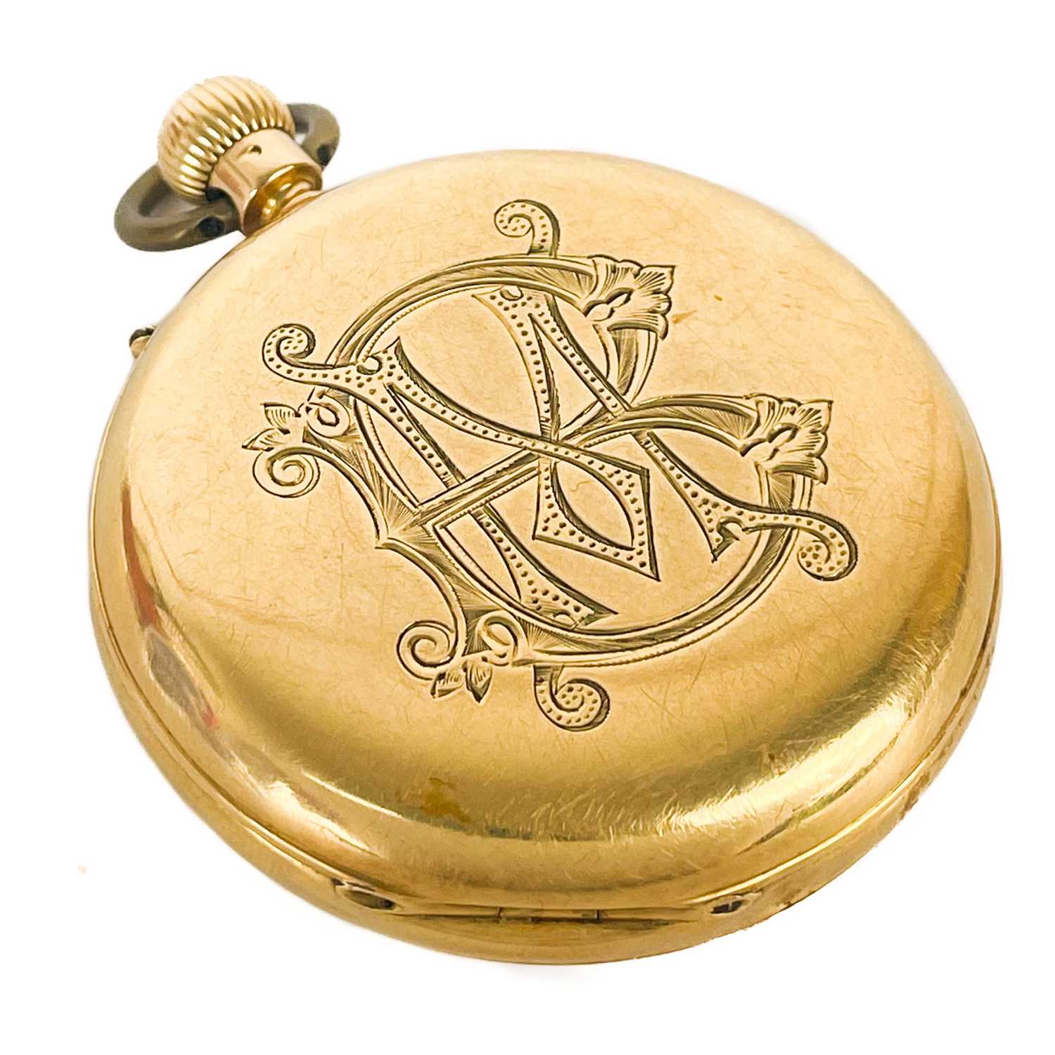 A Victorian 18ct gold open face crown wind pocket watch. - Image 3 of 5
