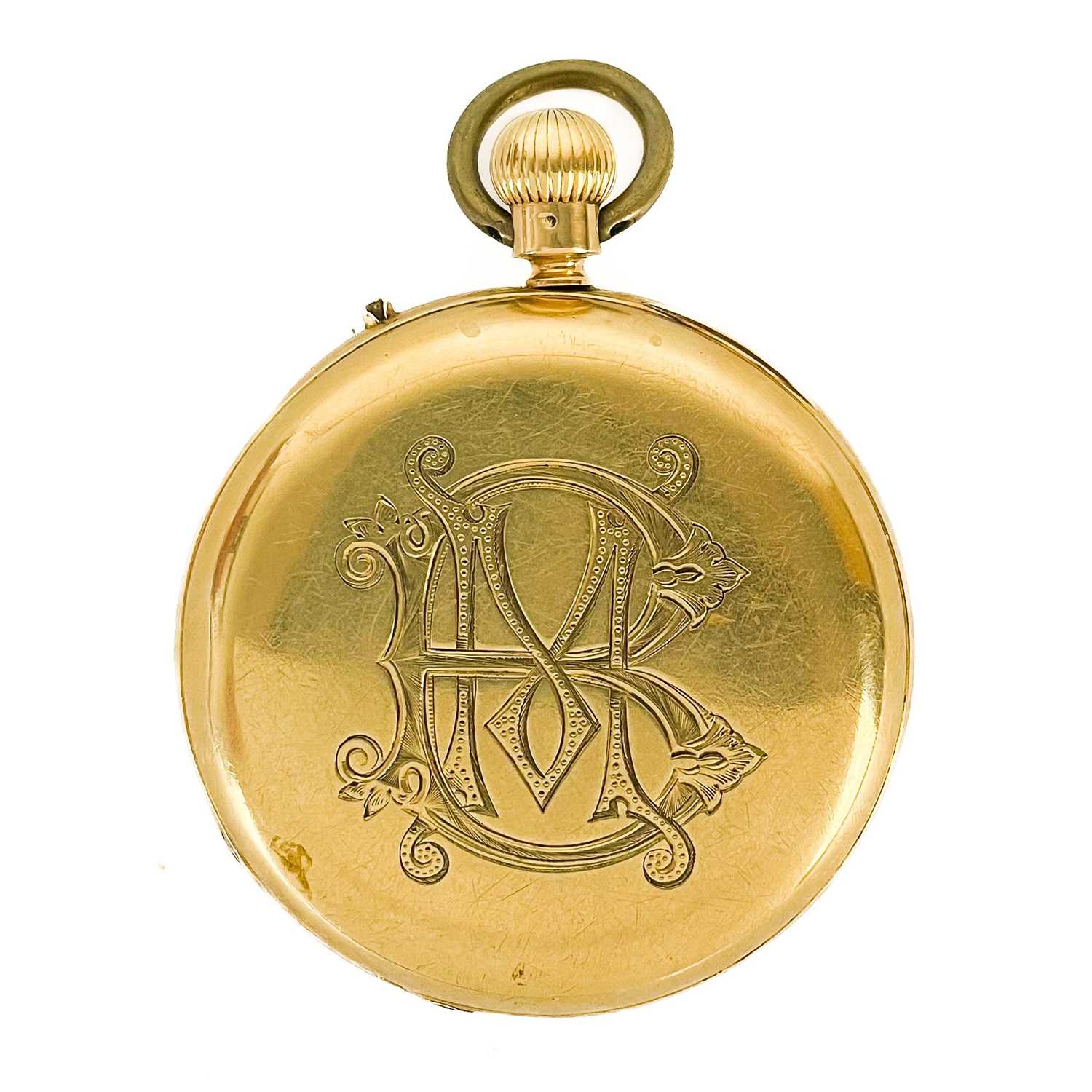 A Victorian 18ct gold open face crown wind pocket watch. - Image 4 of 5
