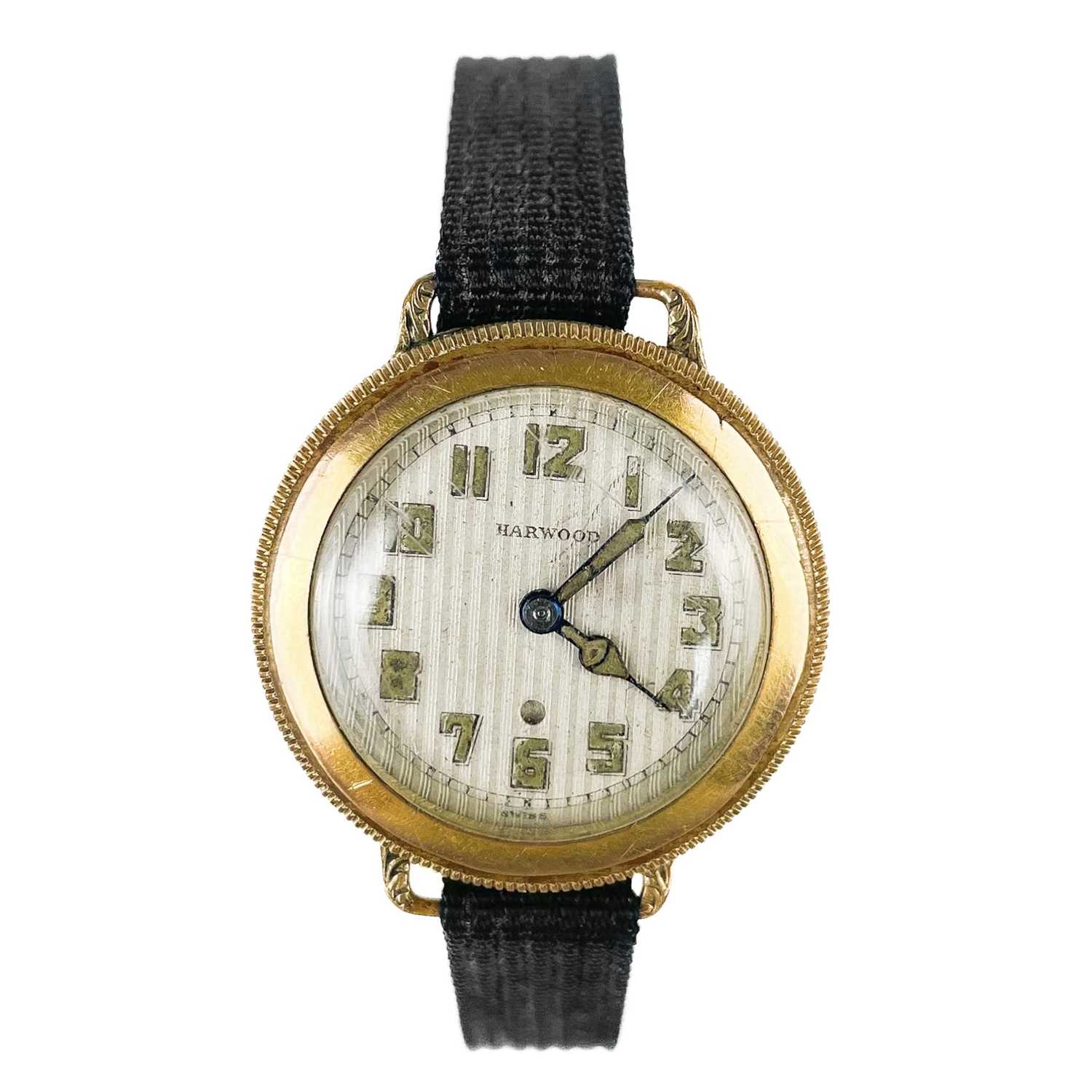 A Harwood automatic 'bumper' gold filled gentleman's wristwatch.