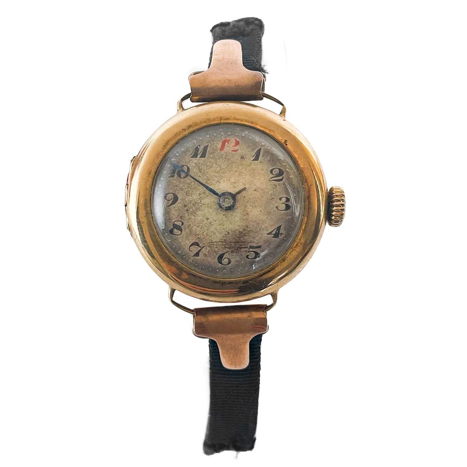 An early 20th century 9ct rose gold lady's manual wind wrist watch.