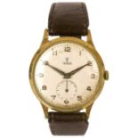 A Tudor 9ct gold cased 1960's manual wind gentleman's wristwatch.