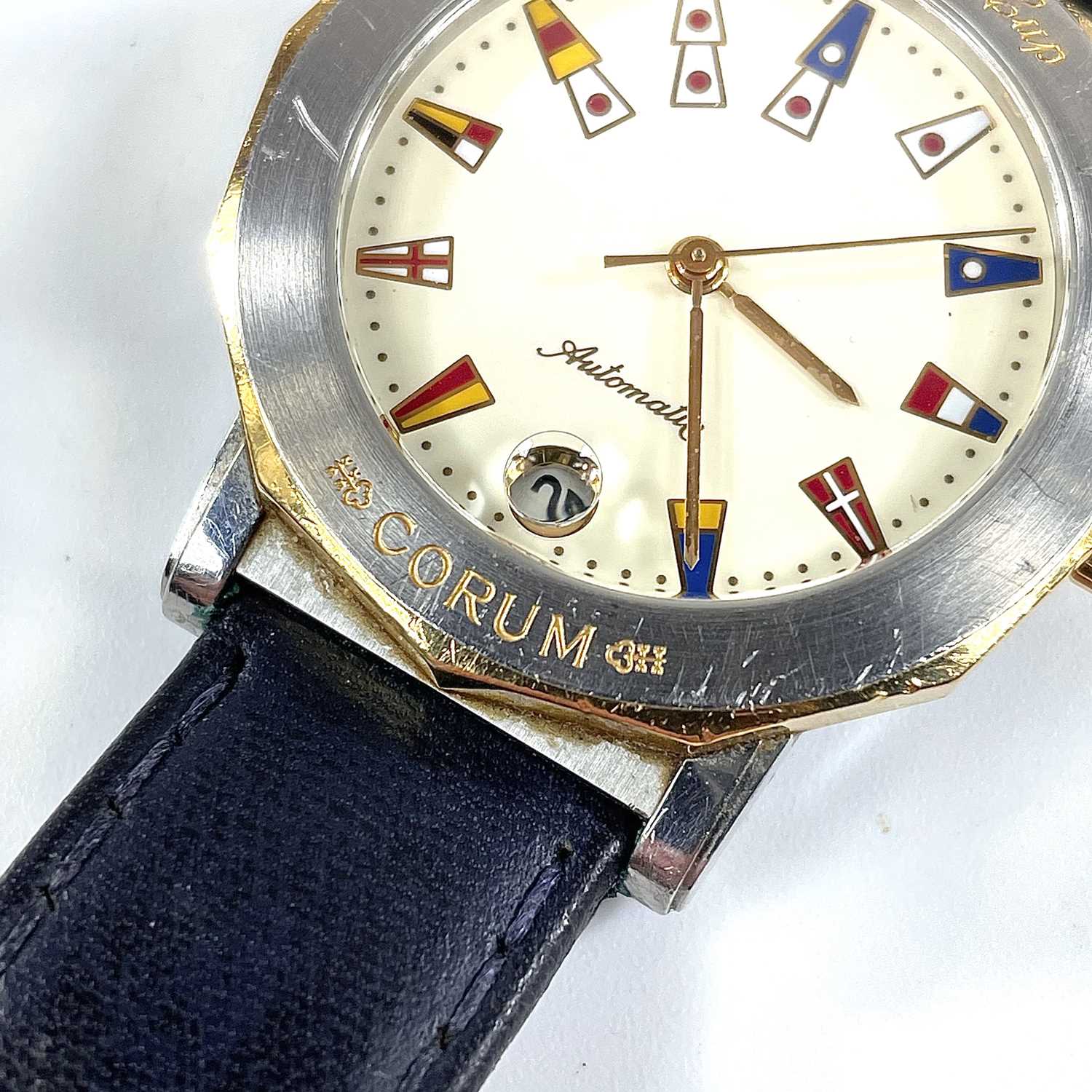 A Corum Admiral's Cup 18ct bi-colour gold automatic gentleman's wristwatch. - Image 5 of 11