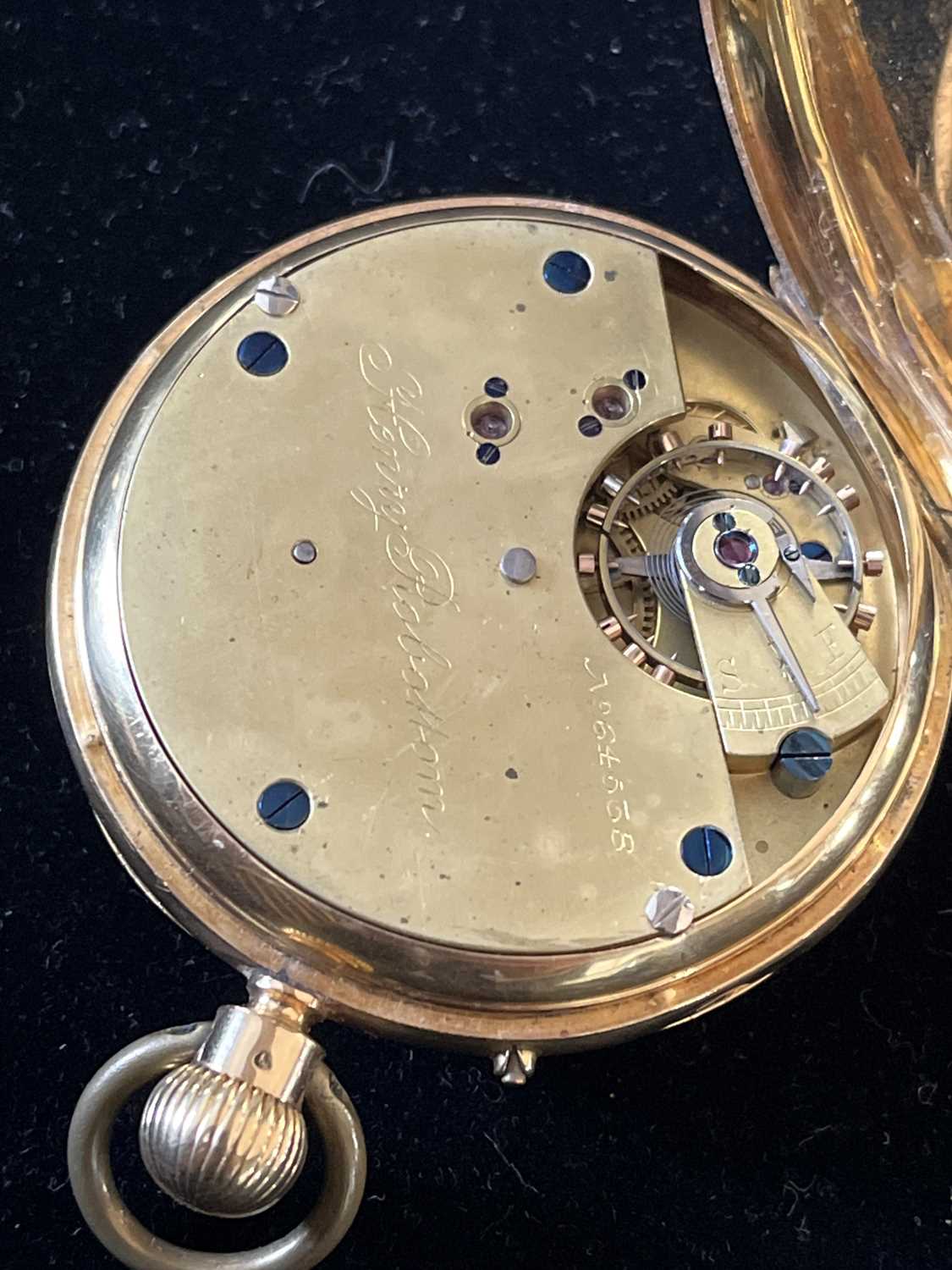 A Victorian 18ct gold open face crown wind pocket watch. - Image 5 of 5