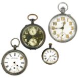 Four pocket watches.