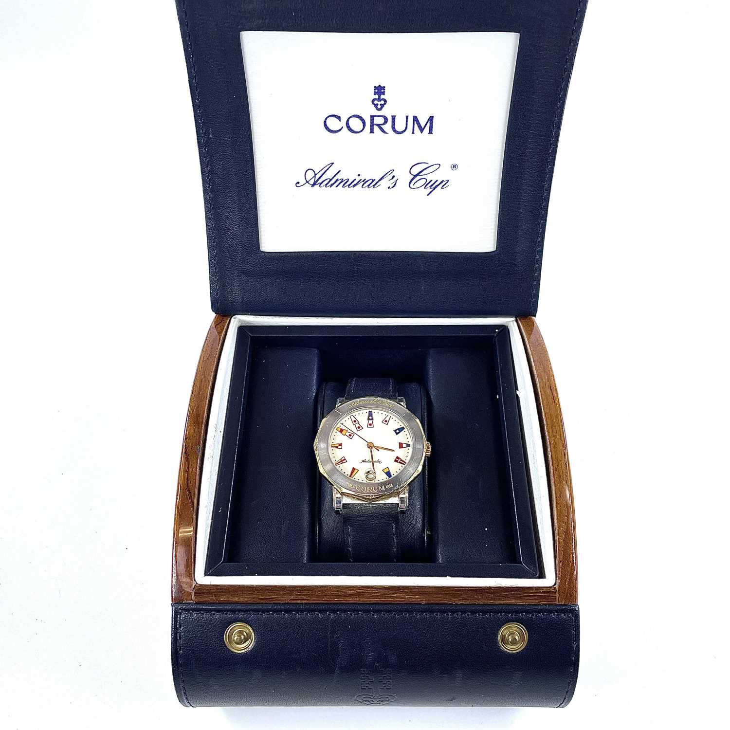 A Corum Admiral's Cup 18ct bi-colour gold automatic gentleman's wristwatch. - Image 4 of 11