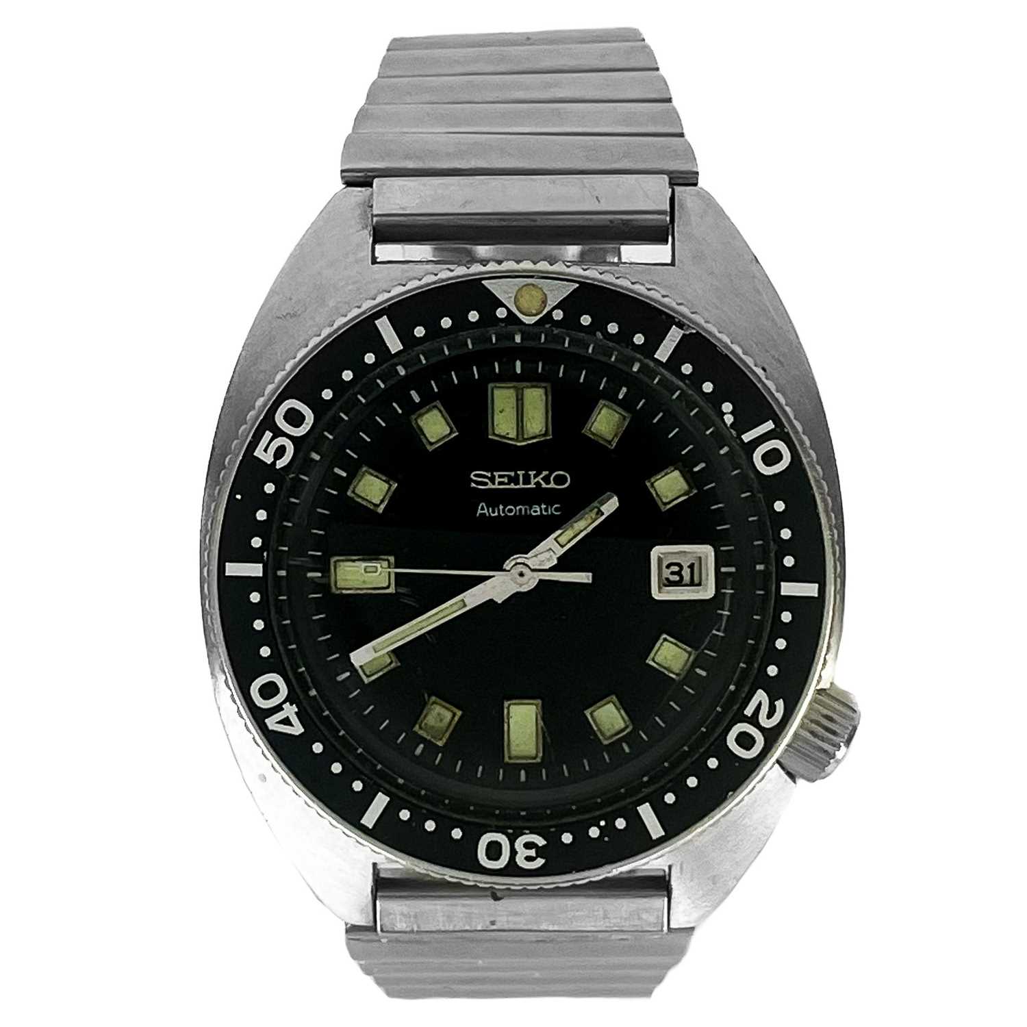 A Seiko 1960's Automatic diver's stainless steel gentleman's wristwatch ref. 6105-8000.