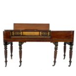 A mahogany, rosewood banded and inlaid square piano, by Morris of Aberdeen.