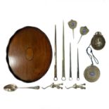 A collection of plated wares and other items.