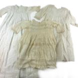 A selection of Victorian christening robes.