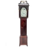 A George III mahogany eight-day longcase clock.