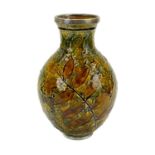 A Doulton Lambeth stoneware baluster vase.