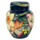 Moorcroft ginger jar and cover designed by Emma Bossons.