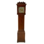 A mahogany cased eight day longcase clock.