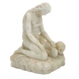 A 19th century Italian alabaster figure.