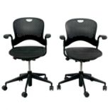 A pair of Herman Miller Caper Multipurpose Task Chairs