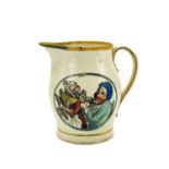 A Staffordshire pearlware jug of Dentist interest.