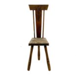 Ben Setter, Totnes A carved beech spinning chair.