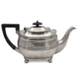 A Victorian silver teapot by Harrods Stores Ltd.