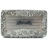 A good William IV silver snuff box by Joseph Taylor & John Perry.