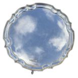 A modern silver salver by Poston Products Ltd.