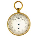 A Victorian pocket compensated barometer.