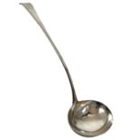 A George III silver Old English soup ladle by Solomon Hougham.