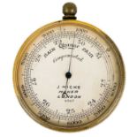 A pocket compensated barometer by J. Hicks London.