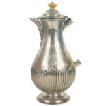 A Victorian silver pedestal hot water pot by William Hutton & Sons Ltd.