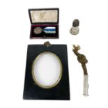 Various items to include a Silver trench tinder lighter.