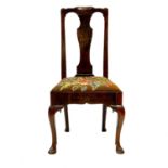 A good George I oak side chair.