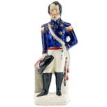 A Victorian Staffordshire figure of Louis Napoleon.