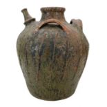 A large French terracotta walnut jar.