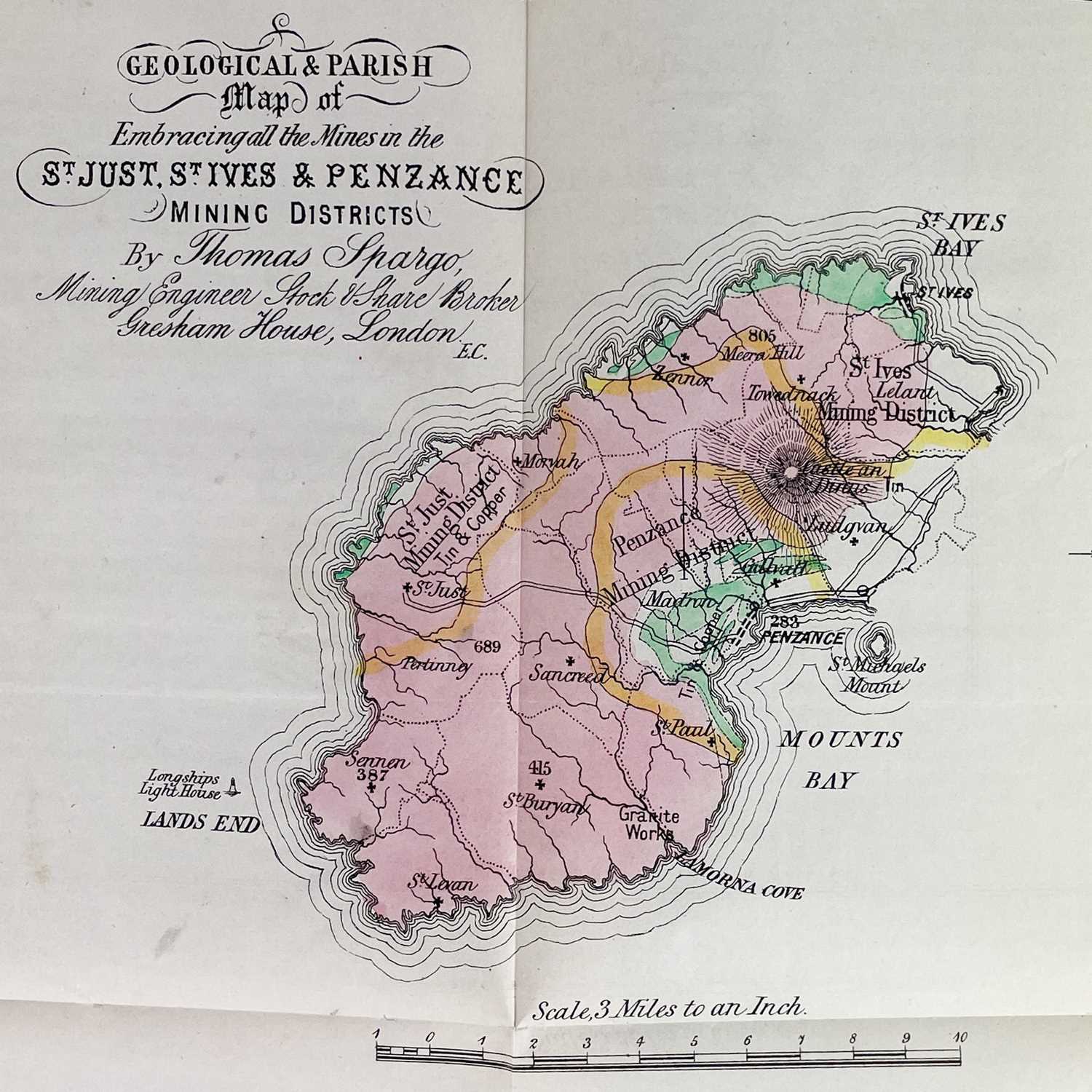 Thomas Spargo. 'Statistics and Observations on the Mines of Cornwall and Devon,' - Image 8 of 9