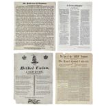 Three 19th century broadsheets. Two from Falmouth and one from Penryn.