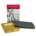 A. L. Rowse. A rare uncorrected proof copy, plus two others.