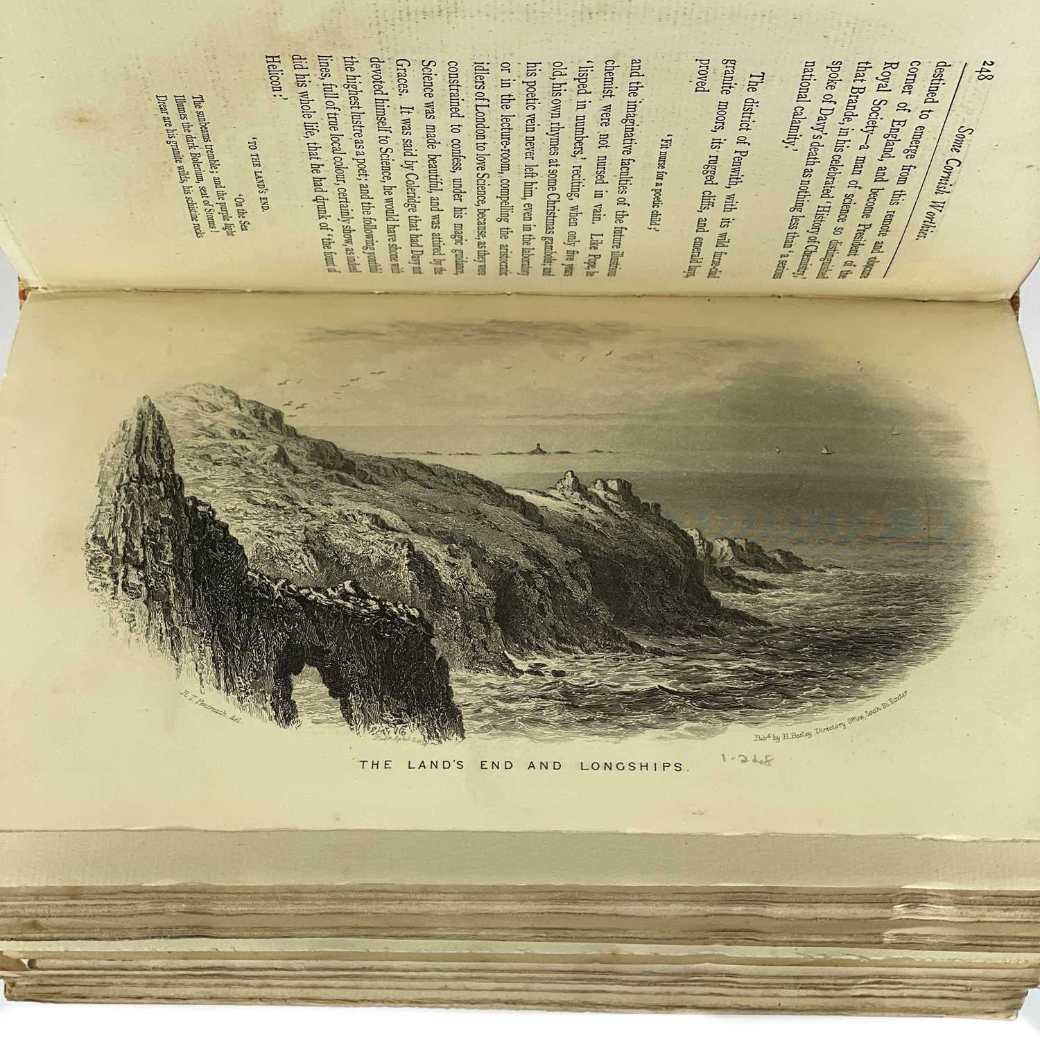 Walter H. Tregellas. 'Cornish Worthies,' 1884, extra illustrated, grangerised copy. - Image 2 of 11
