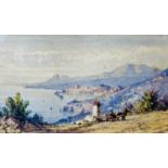 Gabriele CARELLI (1820 - 1900) Paesaggio costiero