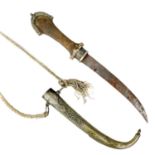 A Moroccan Jambiya dagger.