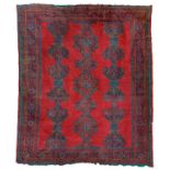 An Ushak 'Turkey Red' carpet, West Anatolia, circa 1900.