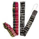 Two Bolivian woven sash belts, early-mid 20th century.