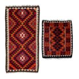 Two Persian kelim rugs.