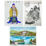 China interest. Three early 20th century colour lithograph posters.