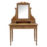 A late Victorian pine dressing table.