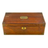 A 19th century mahogany writing box.