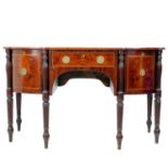 A Regency mahogany sideboard.