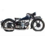 A 1931 Ariel 500cc motorcycle.