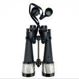 A pair of WWII era Barr & Stroud 7X CF 41 Naval binoculars.