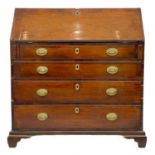 A George III mahogany bureau.